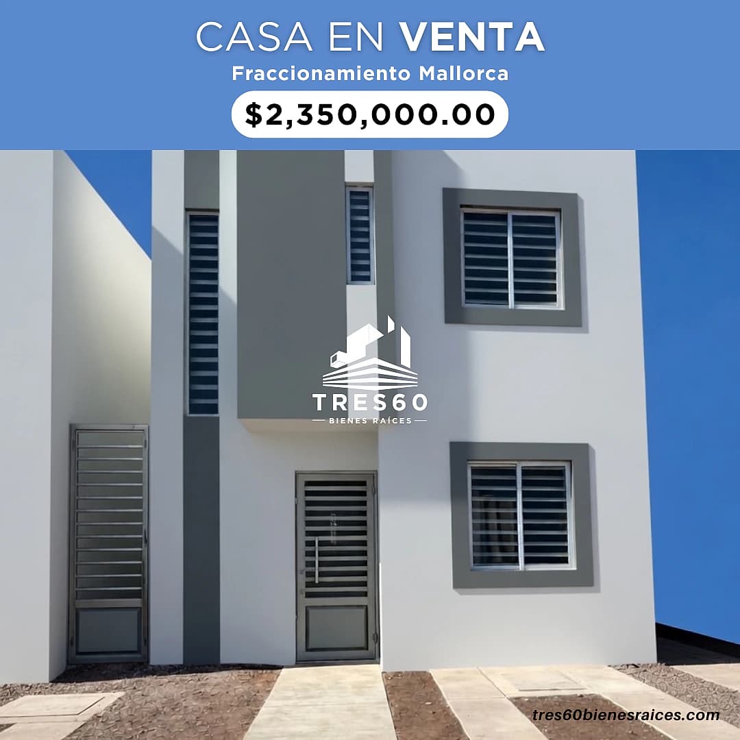 CASA EN VENTA FRACCIONAMIENTO MALLORCA